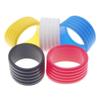 Tennis Racket Grips 5Pcs Stretchy Badminton Racket Handles Rubber Ring Non-Slip Badminton Racquet Grip Fix Ring Grip Band(Yellow) view 3