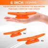 Orange Nylon Boat Cleat 6 inch, Dock Cleat With Hardware 4 Pack,Boat Dock Cleats Nylon Cleat for Kayak Rope Cleat Used for Docking Boats,Small Vessels,Canoe,Mooring,Maritime Decor,Dock Tie Down Cleats view 3
