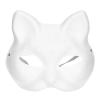 Adult DIY Drawing Mask, Halloween Costume Party Accessory 5 Pcs White Mask (cat face) view 1