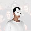 Adult DIY Drawing Mask, Halloween Costume Party Accessory 5 Pcs White Mask (cat face) view 4