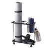 YAMAZAKI Home Tower Rolling Slim Fitness Rack with Adjustable Holder, Casters, Hooks for Gear Organization - Steel view 1