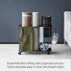 YAMAZAKI Home Tower Rolling Slim Fitness Rack with Adjustable Holder, Casters, Hooks for Gear Organization - Steel view 2