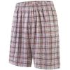 Toyoocl Plaid Shorts Mens with Pockets 8'' Strong Elasticity for Beach Board and Swimming Trunks Pajama Red XL view 1