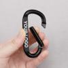 Pobsuier Custom Metal Carabiner Clip Personalized D-Shaped Spring Snap Hook Buckle Engraved Aluminum Alloy Key Ring for Outdoors Camping Hiking view 2