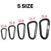Pobsuier Custom Metal Carabiner Clip Personalized D-Shaped Spring Snap Hook Buckle Engraved Aluminum Alloy Key Ring for Outdoors Camping Hiking view 4