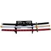 Sword Holder Katana Wall Mount - Velvet Padded Katana Stand Samurai Rack Samurai Sword Display Rack Wand Wakizashi Sword Stand Zoro Animation Sword Display 3 Tier  view 4