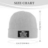 Only Gay Cops Give Me Tickets Knit Hat Winter Beanie Hats Men Women Slouchy Funny Hat Gray view 3