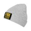 FBI Firm Believer in Jesus Knit Hat Winter Beanie Hats Men Women Slouchy Funny Hat Gray view 1