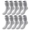 5 Pairs Slouch Socks Women Thigh High Boot Socks Soft Cozy Scrunch Socks Women Winter Knee High (Dark Gray, One Size) view 1