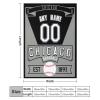 Ship Next Day Chicago Custom Baseball City Throw Blanket Chicago Personalized Name Number for Men Women Youth Kids Oversized Soft Flannel Blanket Decorative for Bedroom Living Room, Made in USA view 4