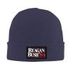 Reagan Bush 84 Knit Hat Winter Beanie Hats Men Women Slouchy Funny Hat Navy Blue view 2