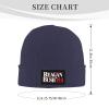 Reagan Bush 84 Knit Hat Winter Beanie Hats Men Women Slouchy Funny Hat Navy Blue view 3