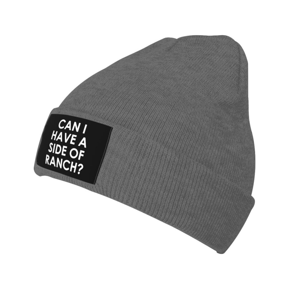 Can I Get A Side of Ranch Knit Hat Winter Beanie Hats Men Women Slouchy Funny Hat Deep Heather