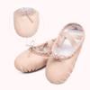 Stelle Ballet Shoes for Girls Toddler Ballet Slippers Soft Leather Boys Dance Shoes for Toddler/Little Kid/Big Kid(Ballet Pink (with Lace), 5MB) view 4