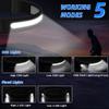 Rechargeable Headlamp with 2 Spotlights, 3Pack LED Headlamp, 230 Wide Beam Head Lamp, Motion Sensor Headlight, 5Mode Head Lights for Forehead Waterproof, Headlamps for Adults Hard Hat Running Camping view 3