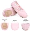 Stelle Ballet Shoes for Girls Toddler Ballet Slippers Soft Leather Boys Dance Shoes for Toddler/Little Kid/Big Kid(Pink, 4MB) view 3