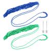 2PCS Soccer Kick Trainer, Soccer Ball Net Kicker, Football Kick Throw Solo Practice Training Aid Soccer Return Trainer, Soccer Ball Bungee Training Juggling Net for Youth Adults(Blue, Green) view 1