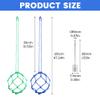 2PCS Soccer Kick Trainer, Soccer Ball Net Kicker, Football Kick Throw Solo Practice Training Aid Soccer Return Trainer, Soccer Ball Bungee Training Juggling Net for Youth Adults(Blue, Green) view 3