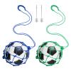 2PCS Soccer Kick Trainer, Soccer Ball Net Kicker, Football Kick Throw Solo Practice Training Aid Soccer Return Trainer, Soccer Ball Bungee Training Juggling Net for Youth Adults(Blue, Green) view 4