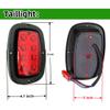 BestAccess Golf Cart Club Car DS Deluxe Light Kit with Upgrade LED Headlight, Taillight with Turn Signals, Horn, Brake Pad Compatible with Club Car DS1993&UP Golf cart Light view 3