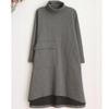 Dressnu Women's Dresses Thickened Long Loose A-line Dresses Show Grey L view 4
