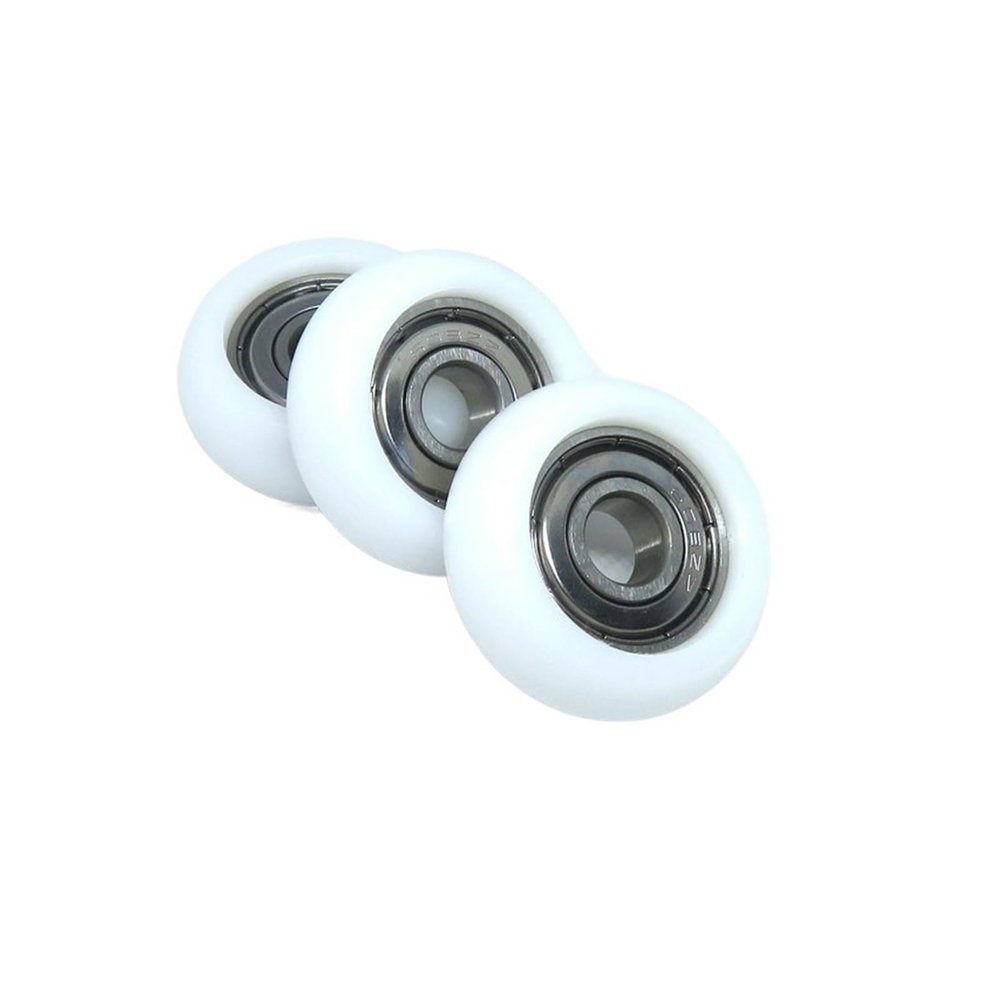 SCHAAN 4 Pieces 8x32x12 Rowing seat Wheel OD 32mm Rowing Machine POM Pulley BSR60832-12 8 * 32 * 12 Rowing Machine Roller
