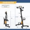 SOCIALCOMFY Pedal Exerciser for Elderly, Hand Arm Leg and Knee Exercise Bike, Adjustable Fitness Equipment for Total Body, Home Pedal Exercise Bike w/ Handgrip, Resistance Band, Non-Slip Suction Cup view 2