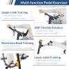 SOCIALCOMFY Pedal Exerciser for Elderly, Hand Arm Leg and Knee Exercise Bike, Adjustable Fitness Equipment for Total Body, Home Pedal Exercise Bike w/ Handgrip, Resistance Band, Non-Slip Suction Cup view 3