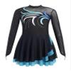Freebily Kids Girls Rhinestone Figure Roller Ice Skating Dress Long Sleeve Skirted Leotard Ballet Tutu Dress Dancewear Sky Blue 16 Years view 1