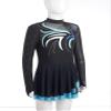 Freebily Kids Girls Rhinestone Figure Roller Ice Skating Dress Long Sleeve Skirted Leotard Ballet Tutu Dress Dancewear Sky Blue 16 Years view 4