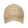 Switches Be Trippin Hat Washed Cotton Adjustable Baseball Hat Natural view 2