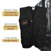 Mooselander Adult Conceal & Carry Tactical Vest, Strong & Durable V-Neck Vest in Black Print, Small view 2