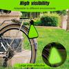 PEUTIER Reflective Triangle Sign, Bright Reflective Yield Symbol with Magic Adhesive Strap & Cord High Visibility Warning Safety Triangle Accessories for Bike Backpack Different Scenes (Green) view 3