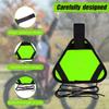 PEUTIER Reflective Triangle Sign, Bright Reflective Yield Symbol with Magic Adhesive Strap & Cord High Visibility Warning Safety Triangle Accessories for Bike Backpack Different Scenes (Green) view 4