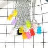 925 sterling Silver Bear Necklace Handmade Colorful Cute Gummy Bear Cartoon, Bear Chain Necklaces, Candy Color Pendant For Women Daily Jewelry Presents Show Care For Your Charm People view 3