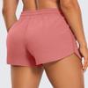 CRZ YOGA Women's Casual Sweat Shorts - 3.5'' Athletic Summer Comfy Cotton for Lounge Gym Jersey with Pockets Briar Rose XX-Small view 2