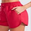 CRZ YOGA Women's Casual Sweat Shorts - 3.5'' Athletic Summer Comfy Cotton for Lounge Gym Jersey with Pockets Viva Magenta Medium view 3