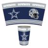 FANMATS 34645 NFL - Dallas Cowboys Wastebasket | Navy Blue | 15"x10.5"x10.5" | Primary Logo, Helmet, & Wordmark view 1