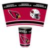 FANMATS 34605 NFL - Arizona Cardinals Wastebasket | Red | 15"x10.5"x10.5" | Primary Logo, Helmet, & Wordmark view 1