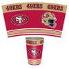 FANMATS 34740 NFL - San Francisco 49ers Wastebasket | Red | 15"x10.5"x10.5" | Primary Logo, Helmet, & Wordmark view 1