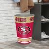 FANMATS 34740 NFL - San Francisco 49ers Wastebasket | Red | 15"x10.5"x10.5" | Primary Logo, Helmet, & Wordmark view 2