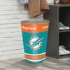 FANMATS 34700 NFL - Miami Dolphins Wastebasket | Aqua | 15"x10.5"x10.5" | Primary Logo, Helmet, & Wordmark view 2
