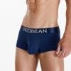BreakEgg Mens Underwear Boxer Briefs Comfort Soft and Breathable Ice Silk Boxer Briefs for Men Underwear Trunks (Large,Dark blue) view 2