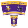 FANMATS 34705 NFL - Minnesota Vikings Wastebasket | Purple | 15"x10.5"x10.5" | Primary Logo, Helmet, & Wordmark view 1