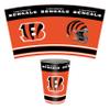 FANMATS 34635 NFL - Cincinnati Bengals Wastebasket | Orange | 15"x10.5"x10.5" | Primary Logo, Helmet, & Wordmark view 1