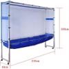 DKULMN Table Tennis Ball Collection Net, Table Tennis Ball Catch Net, Practice Net Attaches to Ping Pong Table for Ping Pong Robots, Serves and Multi-Ball Training,Blue view 3