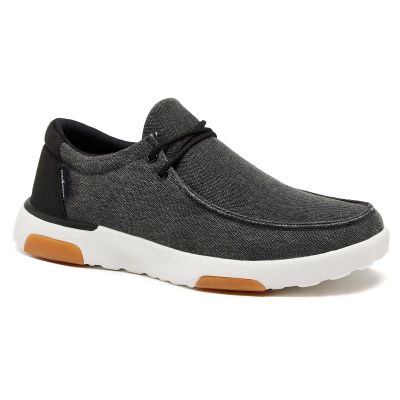 Men's Orthopedic Slip On Loafers Walking Shoes: Soft Canvas Loafers for Plantar Fasciitis, Supportive Walking Shoes for Tendonitis, Cushioned Driving Loafers with Eva+Rubber Sole Black Size 10