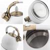 CGLTD Kettle Stove Top Camping Kettle Large Tea Kettle for Stove Top Whistling Stainless Steel Teapot Ergonomic Electroplated Bronze Handle Camping Kettle -Red view 4