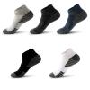 Dninmim 5 Pairs/Lot Men's Athletic Running Socks Anklelow Cut Sports Socks Breathable Socks For Women 3 gray9 2 Blue EU38-45 view 2