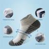 Dninmim 5 Pairs/Lot Men's Athletic Running Socks Anklelow Cut Sports Socks Breathable Socks For Women 3 gray9 2 Blue EU38-45 view 3